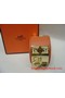 2009 Hermes Orange Leather Gold Bangle 1171  Replica