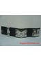 2010 Hermes Black Leather Silver Bangle 1171  Replica