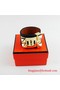 2010 Hermes Black Snakeskin Gold Bangle 1171  Replica