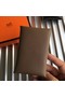 Hermes Bastia Epsom card case H0369 Khaki Replica