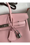 Hermes Birkin 25 Retourne Handmade Bag In Rose Sakura Epsom Calfskin Replica