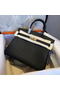 Hermes Birkin 35CM 30CM Tote Bag Grainy Leather H35H30 Black Replica
