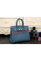 Hermes Birkin 35CM 30CM Tote Bag Original Leather HB35O SkyBlue Replica