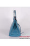Hermes Birkin 35CM Tote Bag Clemence Leather H-35 Blue Replica