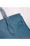 Hermes Birkin 35CM Tote Bag Clemence Leather H-35 Blue Replica