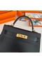 Hermes Kelly 19cm Shoulder Bags box Leather KL19 Gold hardware black Replica