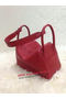 Hermes Lindy 30CM Original Leather Shoulder Bag HLD30 Burgundy Replica