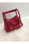 Hermes Lindy 30CM Original Leather Shoulder Bag HLD30 Burgundy Replica