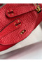 Hermes Mini Lindy Handmade Bag In Red Clemence Leather Replica