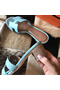 Hermes Oasis Sandals In Blue Atoll Epsom Leather Replica