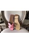 Hermes Oran Sandals In Pink Epsom Leather Replica