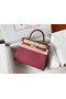 Hermes Original Epsom Leather KEL2578 Burgundy Replica