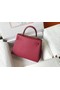 Hermes Original Epsom Leather KEL2578 Burgundy Replica