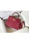 Hermes Original Epsom Leather KEL2578 Burgundy Replica