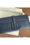Hermes Original jige swift Leather Clutch 37088 Sapphire blue Replica