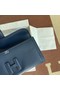 Hermes Original jige swift Leather Clutch 37088 Sapphire blue Replica