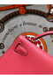 Hermes original mini Kelly chevre mysore K19CM Watermelon red&Gold Metal Replica