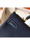 Hermes original Togo leather kelly bag KL320 dark blue Replica