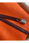 Hermes Picotin Lock 22 Bicolor Handmade Bag in Orange and Burgundy Swift Leather Replica