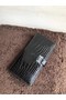 Hermes 100% genuine crocodile leather kelly Wallet 33569 black Replica