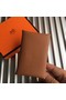 Hermes Bastia Epsom card case H0369 Camel Replica