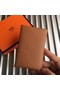 Hermes Bastia Epsom card case H0369 Camel Replica