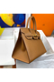 Hermes Birkin 30 Sellier Handmade Bag In Gold Epsom Calfskin Replica