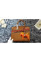 Hermes Birkin 30CM Tote Bags Litchi Leather H30LI Wheat Replica
