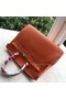 Hermes Birkin 35CM Tote Bag Orange Calfskin Leather BK35 Gold Replica