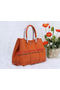 Hermes Garden Party 30cm Tote Bags Grainy Leather Orange Replica