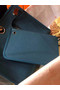 Hermes Herbag 31CM Original Canvas Leather & Calfskin 45987 Blue&Black Replica