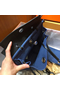 Hermes Herbag Zip 31cm Bag In Black And Blue Replica