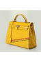 Hermes Kelly 32cm Shoulder Bags Yellow Iridescent Croco Leather Gold Replica
