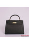 Hermes Kelly 32cm Handle Bag Black Togo Leather Gold Replica