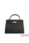 Hermes Kelly 32cm Handle Bag Black Togo Leather Gold Replica