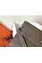 Hermes Kelly Classic Long Wallet In Etoupe Clemence Leather Replica