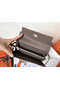 Hermes Kelly Classic Long Wallet In Etoupe Clemence Leather Replica