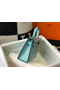 Hermes Kelly Mini II Bag In Blue Atoll Embossed Crocodile Leather Replica