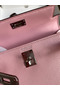 Hermes Kelly Mini II Sellier Handmade Bag In Rose Sakura Chevre Mysore Leather Replica