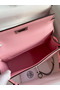 Hermes Kelly Mini II Sellier Handmade Bag In Rose Sakura Chevre Mysore Leather Replica