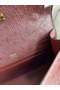 Hermes Kelly Pochette Handmade Bag In Bordeaux Ostrich Leather Replica