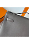 Hermes Kelly Pochette Handmade Bag In Etain Epsom Calfskin Replica