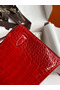 Hermes Kelly Pochette Handmade Bag In Red Shiny Alligator Leather Replica