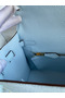 Hermes Kelly Sellier 25 Handmade Bag In Celeste Epsom Calfskin Replica