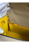 Hermes Kelly Sellier 28 Bicolor Bag in Trench and Yellow Epsom Calfskin Replica
