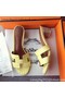 Hermes Leather Slipper HO742 Yellow Replica