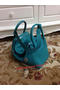 Hermes Lindy 30CM Original Leather Shoulder Bag HLD30 Light Green Replica