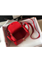 Hermes Lindy Mini Bag In Red Clemence Leather GHW Replica