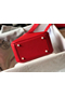 Hermes Lindy Mini Bag In Red Clemence Leather GHW Replica