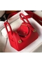 Hermes Lindy Mini Bag In Red Clemence Leather GHW Replica
